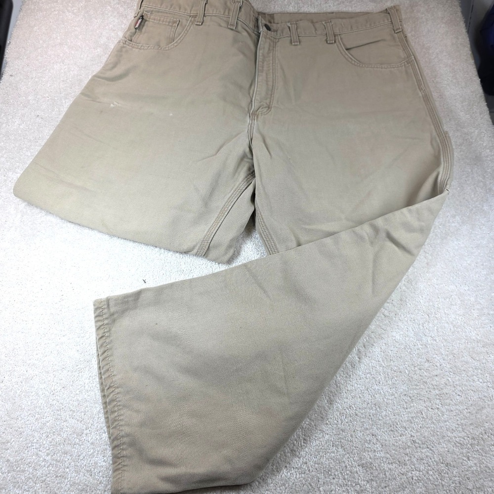Carhartt FR Work Pants Mens 44x30 Beige Flame Resistant Industrial Workwear